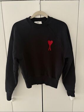 Ami Paris Navy Sweatshirt